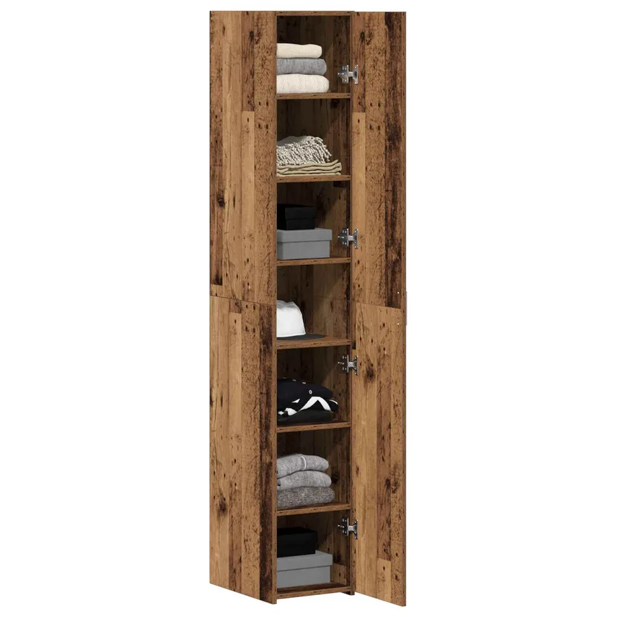 Haut Armoire Bois ancien 30 x 42,5 x 185 cm - 3