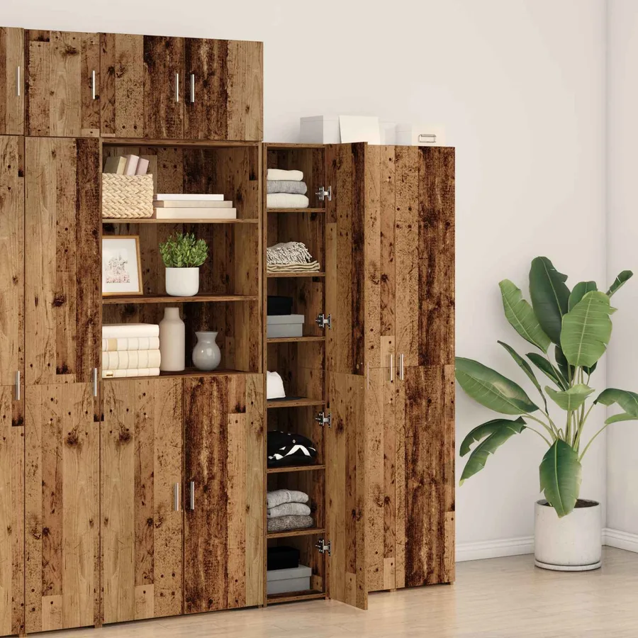Haut Armoire Bois ancien 30 x 42,5 x 185 cm - 4