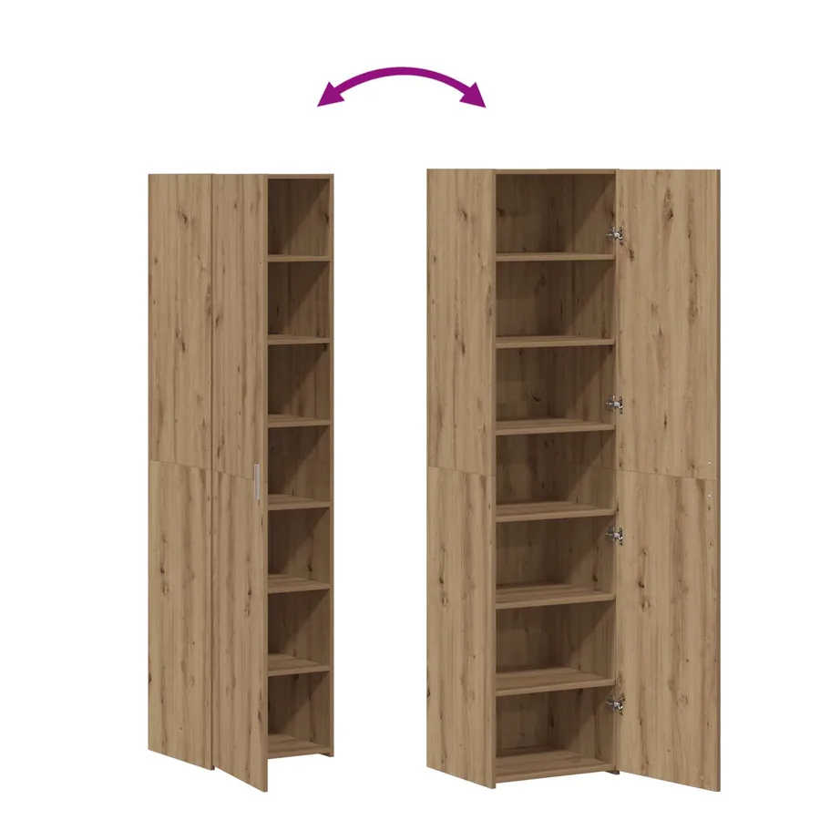 Haut Armoire Chêne artisanal 45 x 42,5 x 185 cm - 8