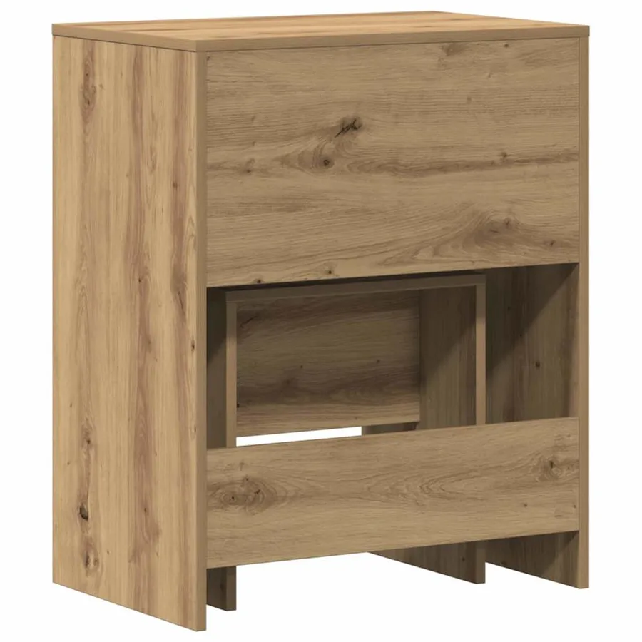 Coiffeuse 2 pcs chêne artisanal 60 x 40 x 75 cm - 6