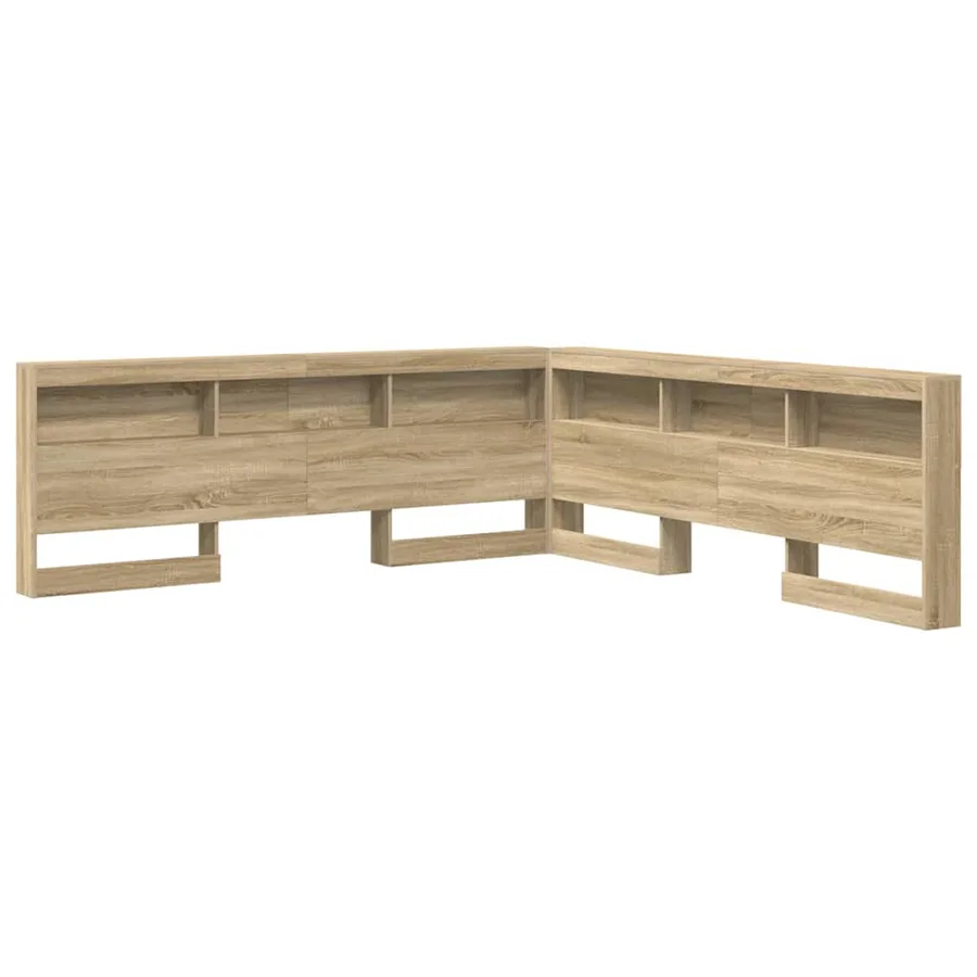 Tête de lit de rangement Chêne Sonoma 200 cm Bois d'ingénierie - 2