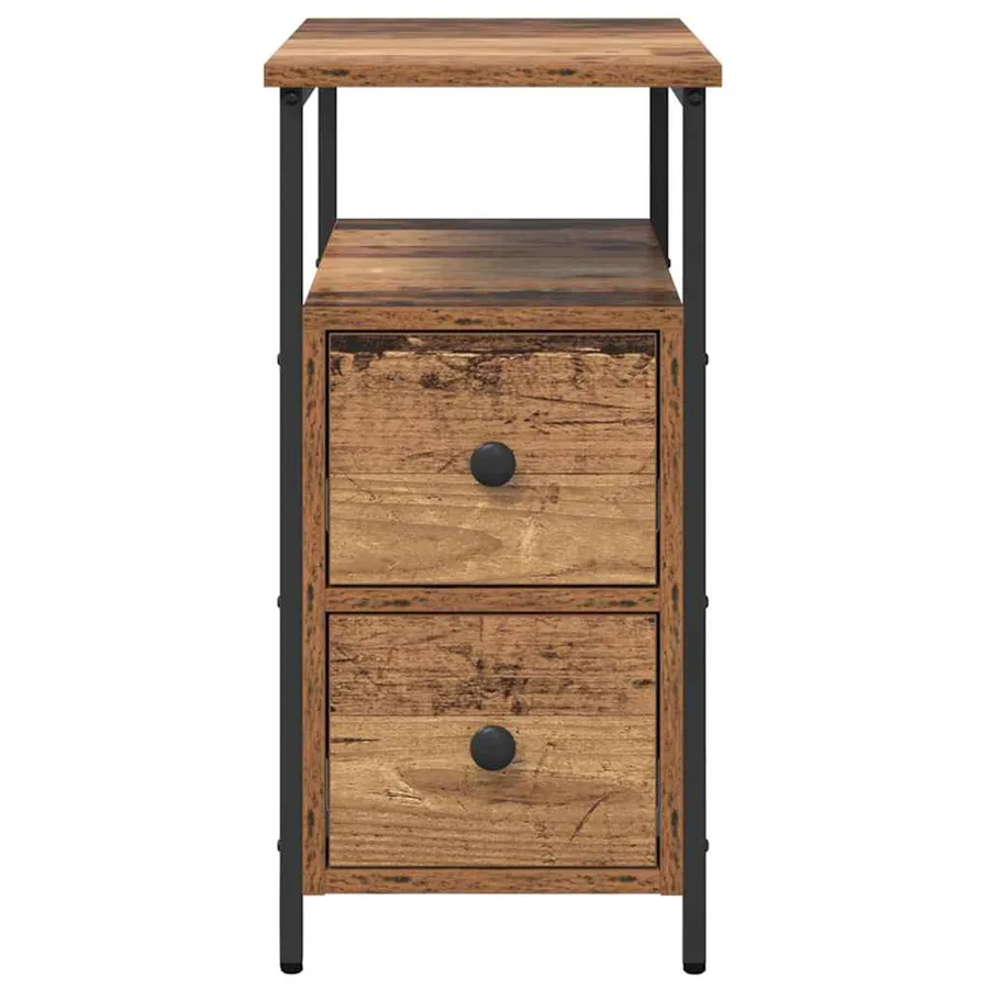 Cabinet de chevet Bois ancien 30 x 60 x 60 cm Bois d'ingénierie - 6