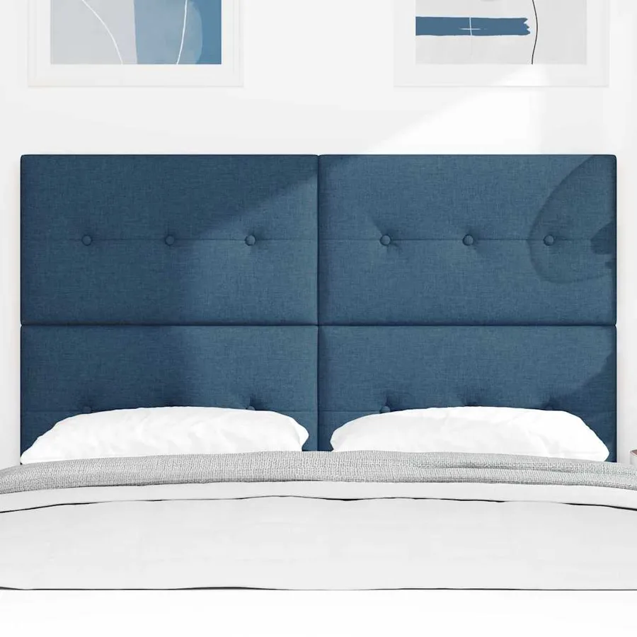 Tête de lit LED avec bandes LED Bleu 160 cm tissu - 3