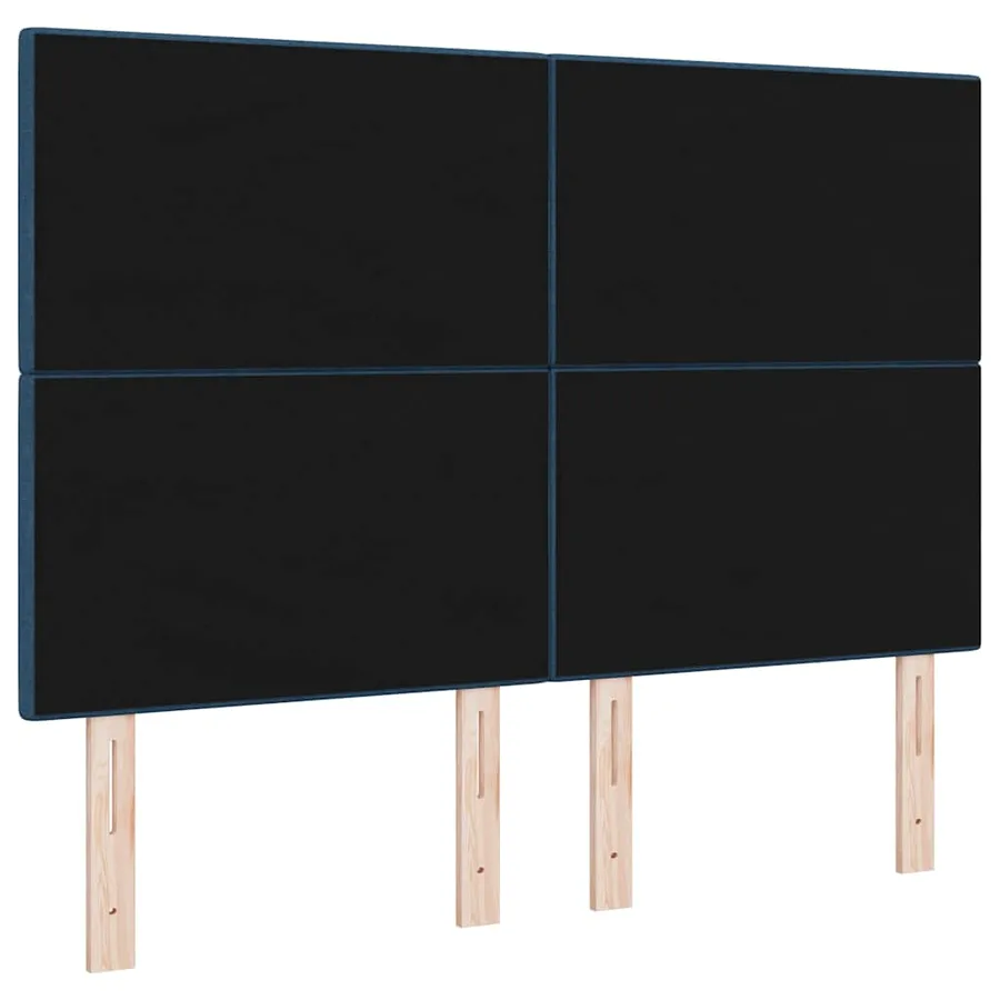Tête de lit LED avec bandes LED Bleu 160 cm tissu - 7