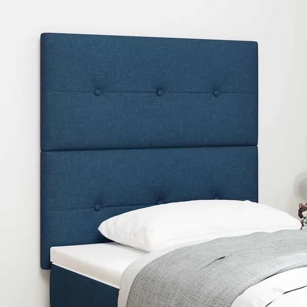 Tête de lit LED avec bandes LED Bleu 80 cm tissu