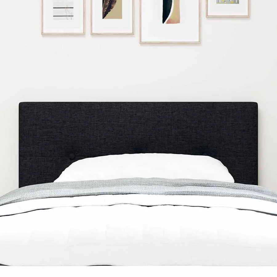 Tête de lit réglable en hauteur Noir 80 cm tissu - 3