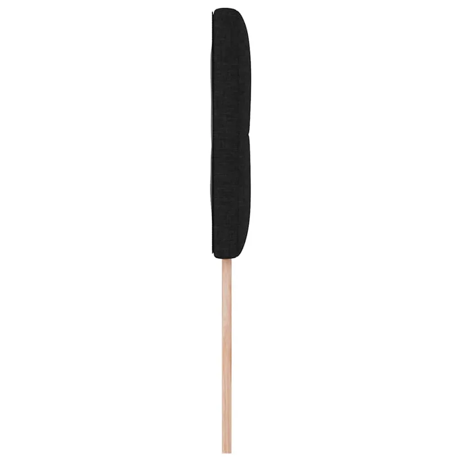 Tête de lit réglable en hauteur Noir 80 cm tissu - 5