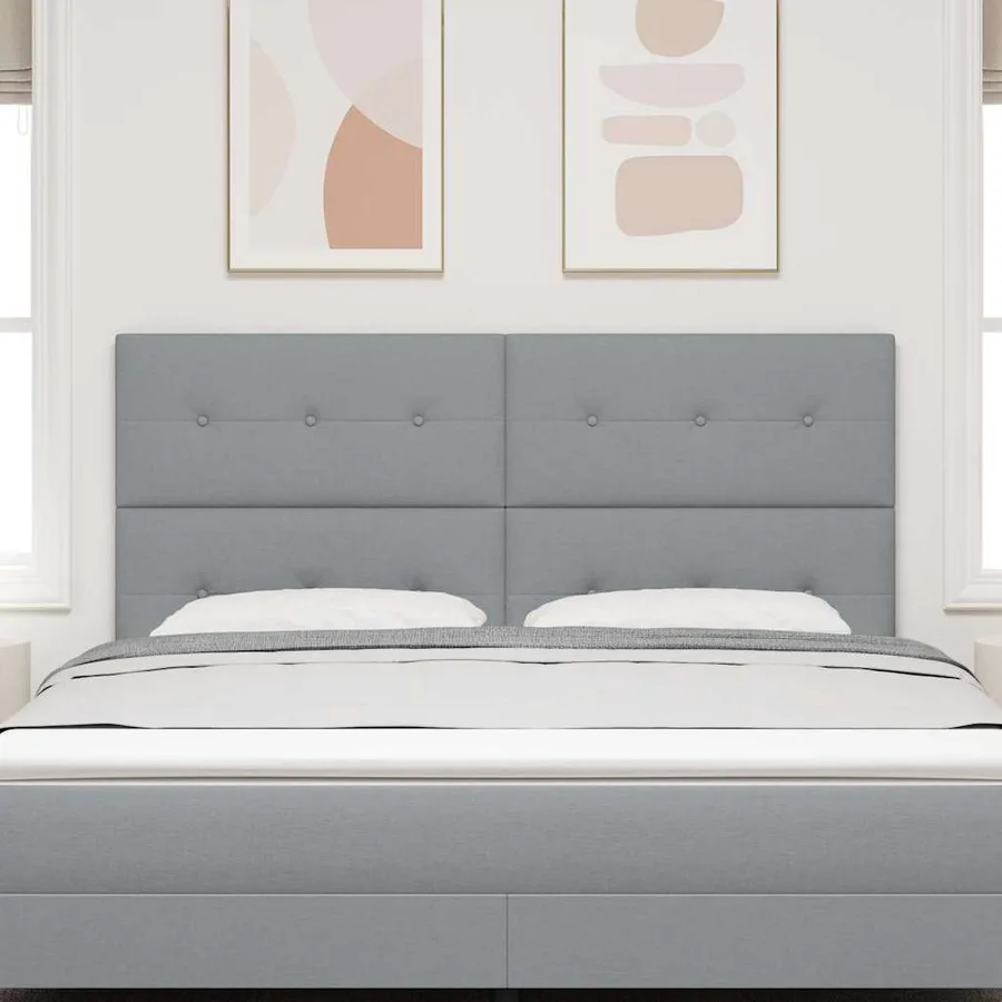 Tête de lit LED avec bandes LED Gris clair 180 cm tissu - 3