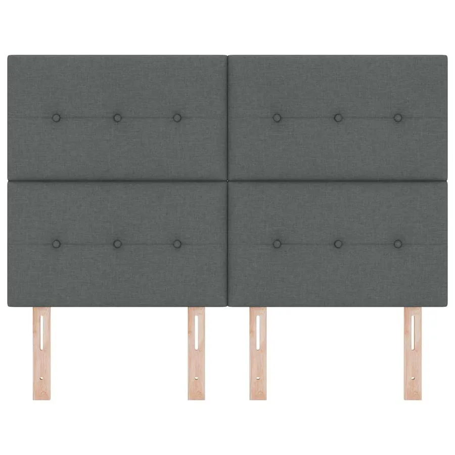 Tête de lit LED avec bandes LED Gris foncé 160 cm tissu - 5