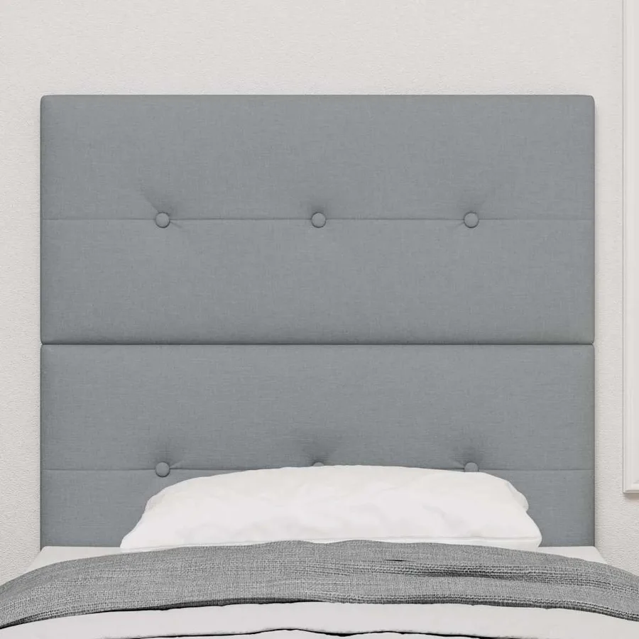 Tête de lit LED avec bandes LED Gris clair 80 cm tissu - 3