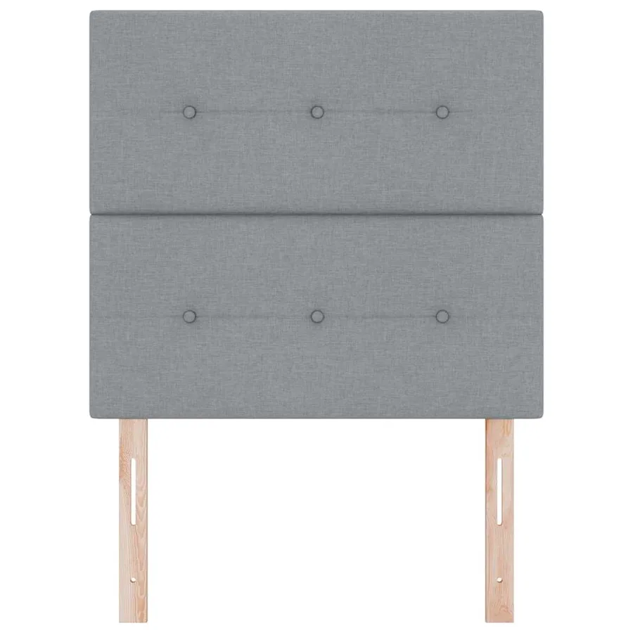 Tête de lit LED avec bandes LED Gris clair 80 cm tissu - 5