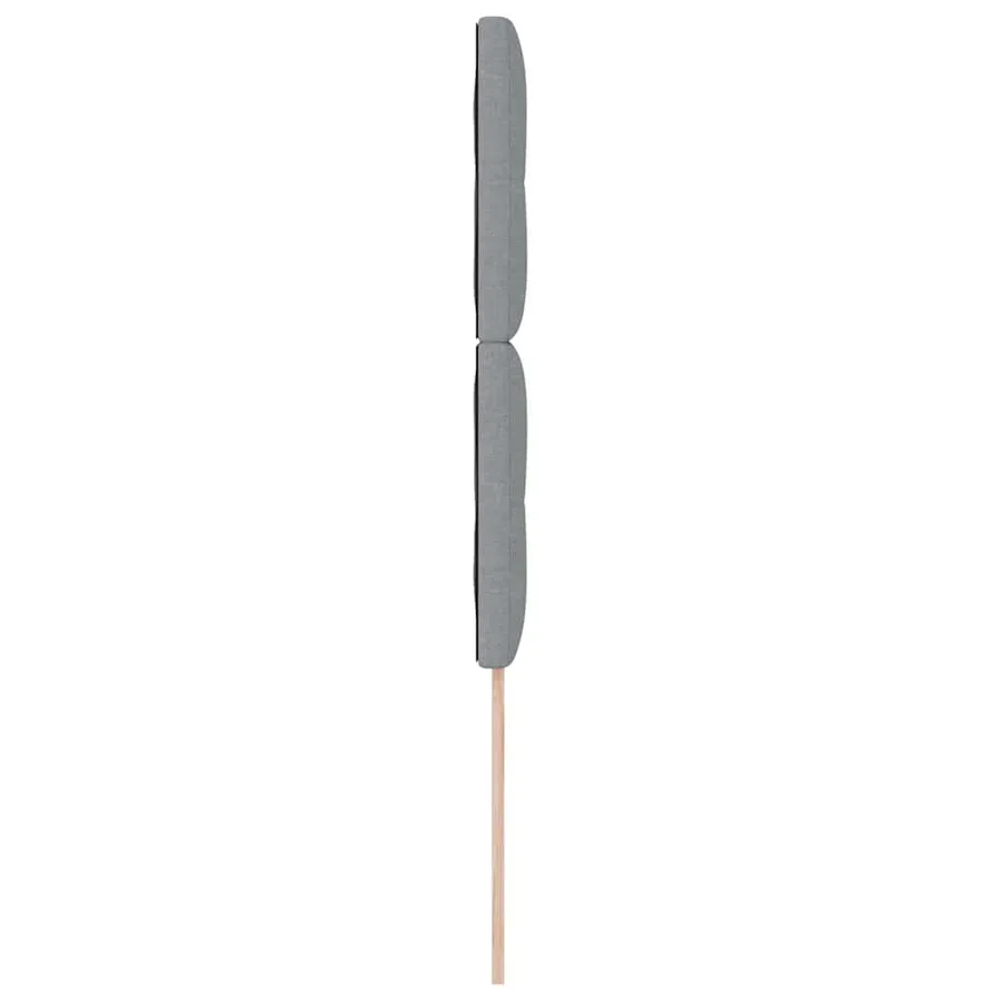 Tête de lit LED avec bandes LED Gris clair 80 cm tissu - 6