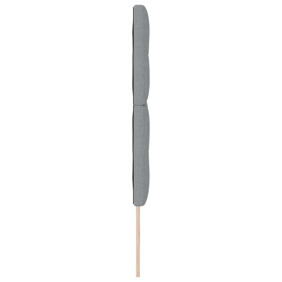 Tête de lit réglable en hauteur Gris clair 160 cm tissu - 5