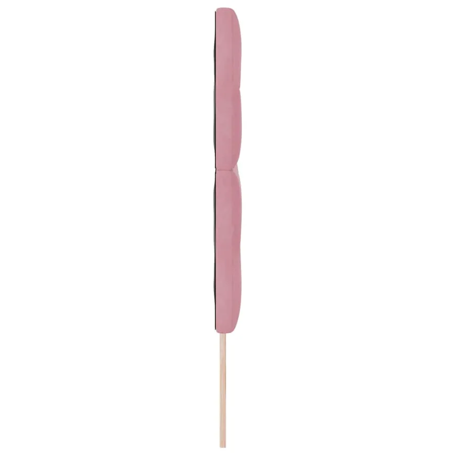 Tête de lit LED avec bandes LED Rose 144 cm Velours - 6