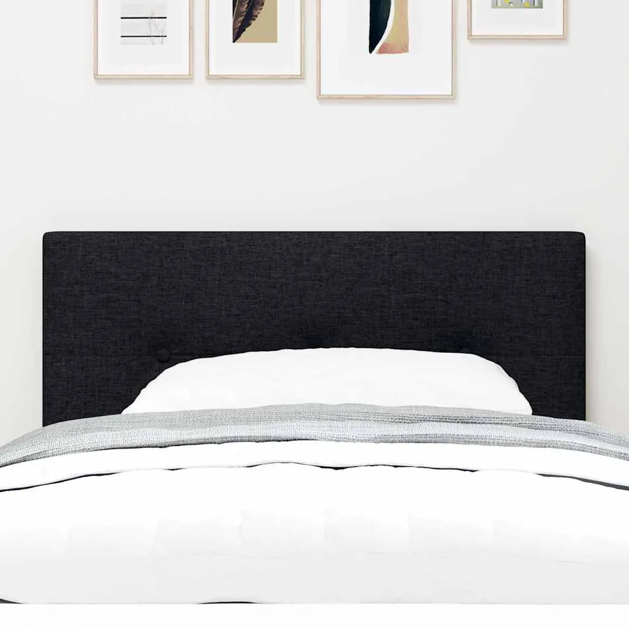 Tête de lit réglable en hauteur Noir 100 cm tissu - 3