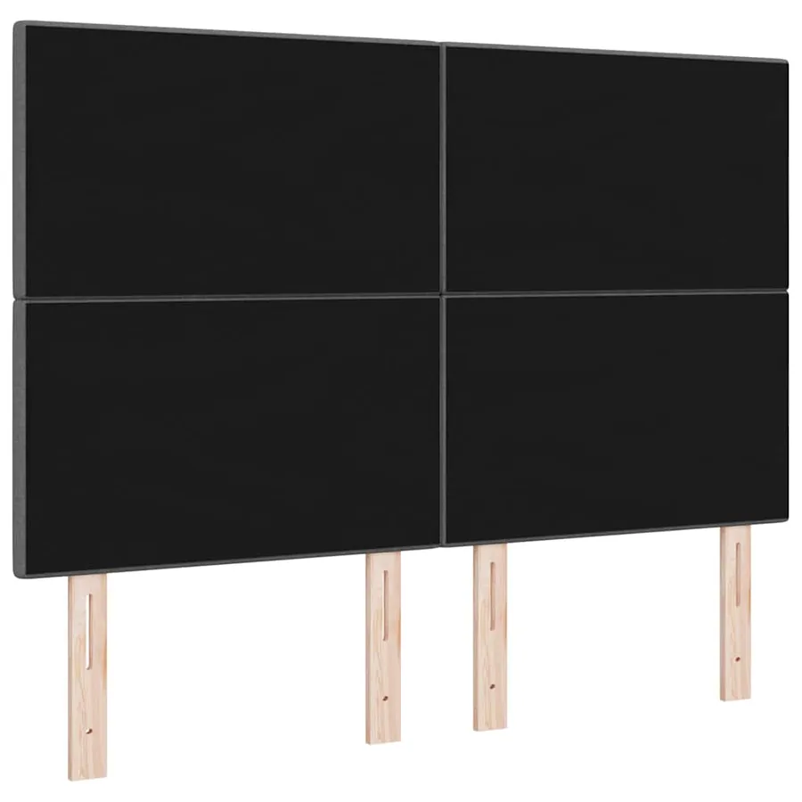 Tête de lit réglable en hauteur Gris foncé 144 cm tissu - 6