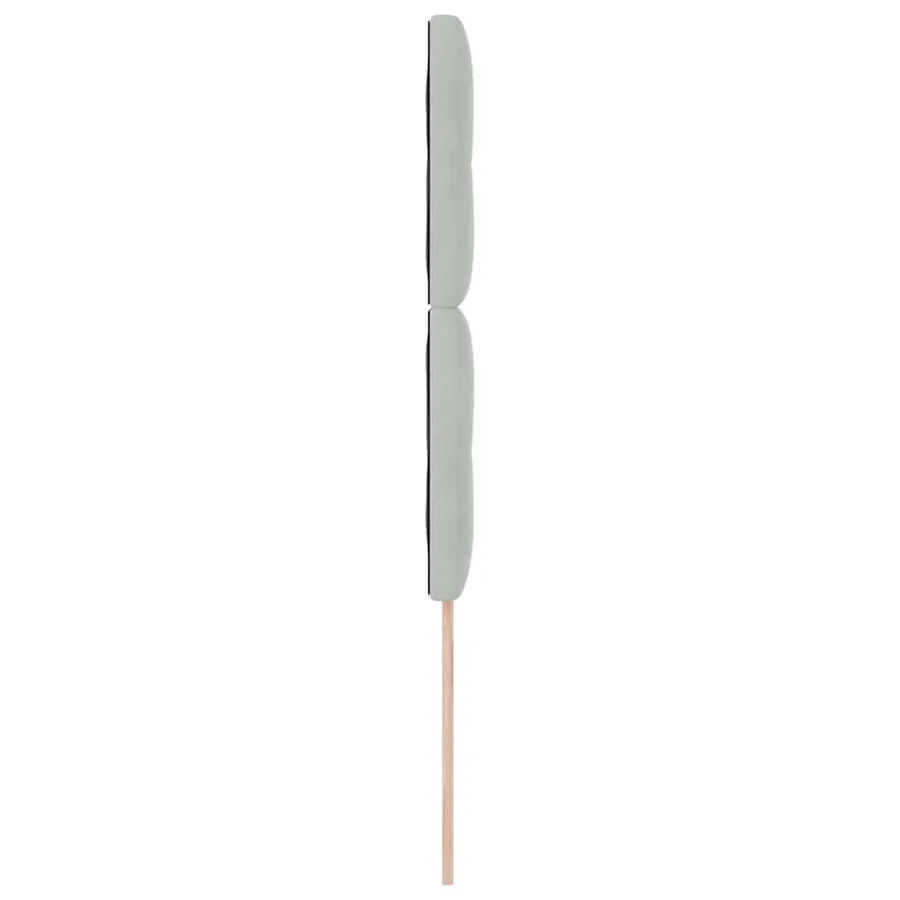Tête de lit Gris clair 100 cm Velours - 5