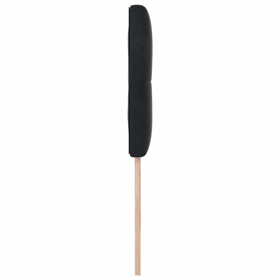 Tête de lit LED avec bandes LED Noir 100 cm Velours - 6