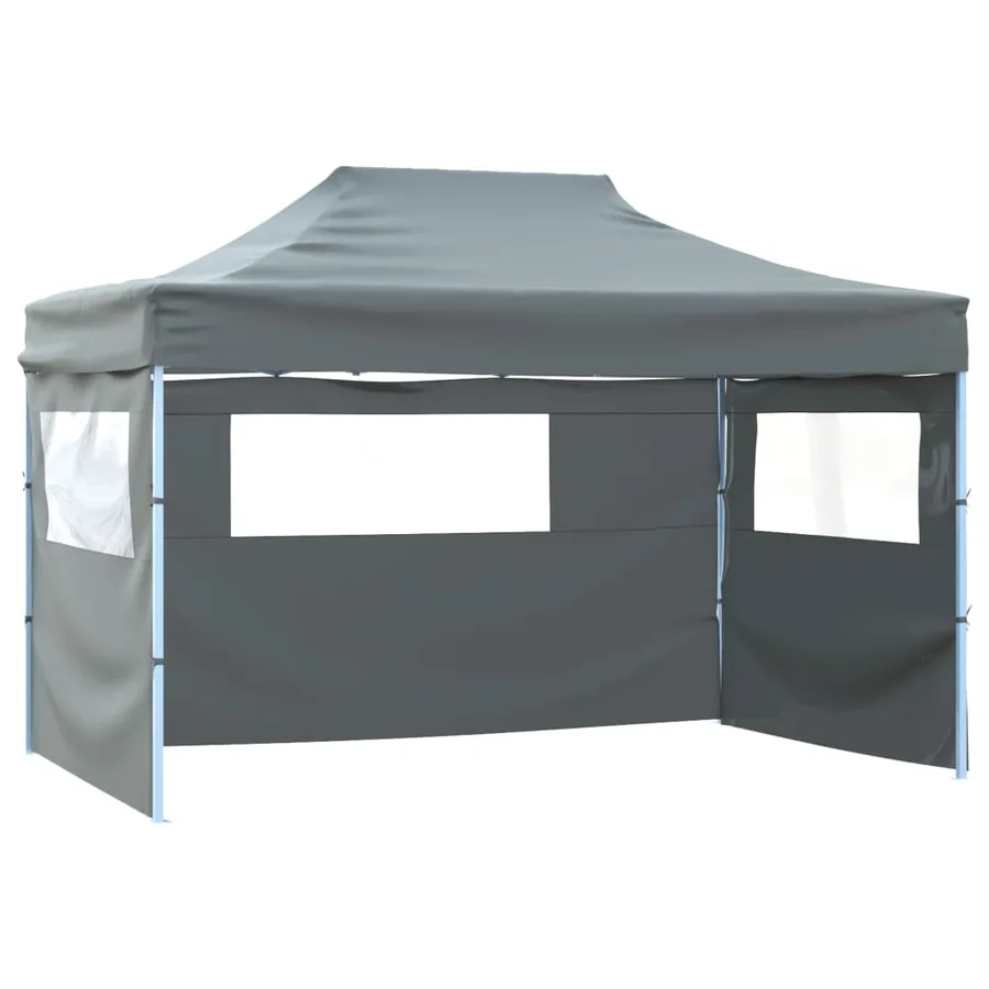 Tente pliable avec 3 parois 431x291x315 cm Anthracite