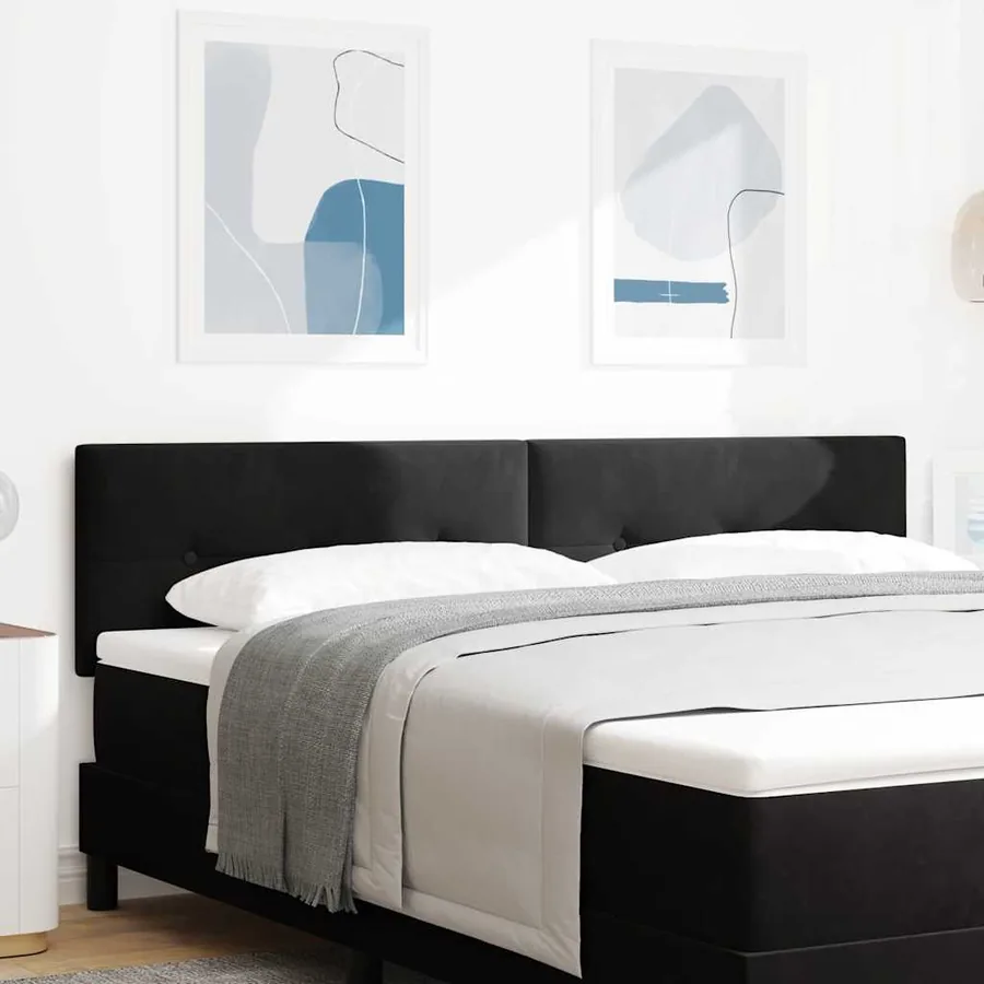 Tête de lit Noir 180 cm Velours