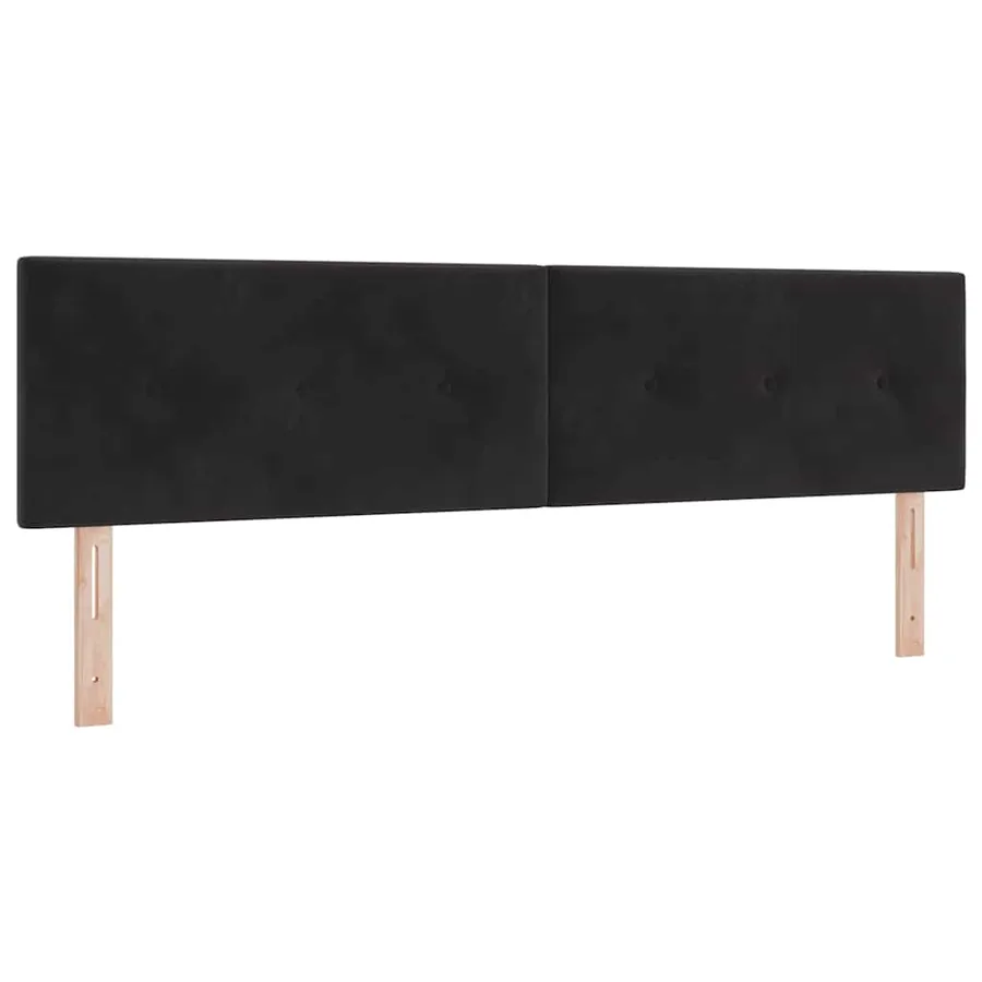 Tête de lit Noir 180 cm Velours - 2