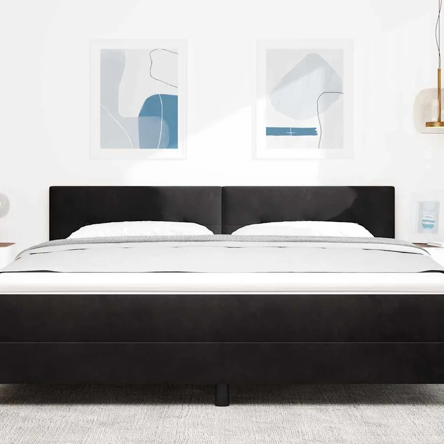 Tête de lit Noir 180 cm Velours - 3