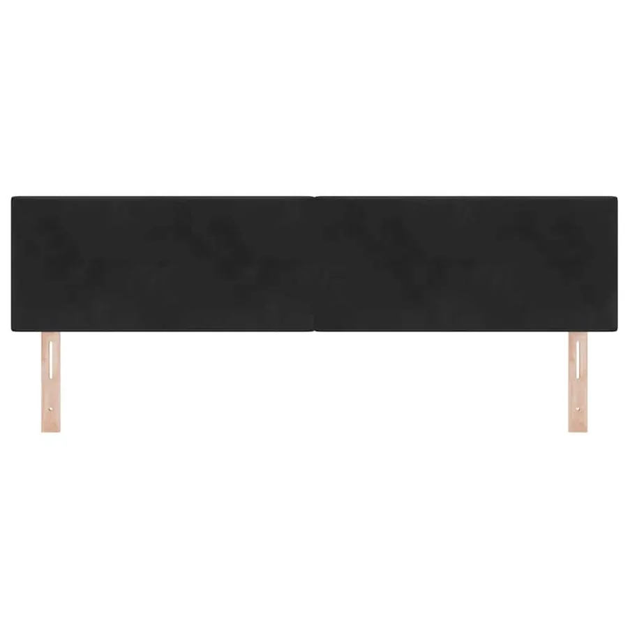 Tête de lit Noir 180 cm Velours - 5