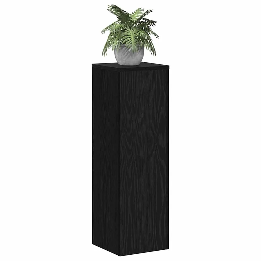 Support de Plante 2 pcs Chêne noir 25 x 25 x 80 cm - 3