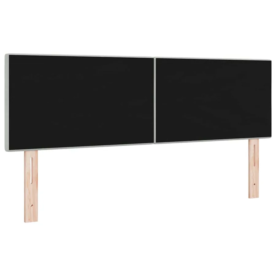 Tête de lit Gris clair 160 cm Velours - 4