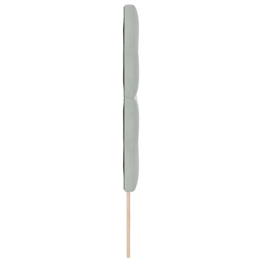 Tête de lit Gris clair 160 cm Velours - 5