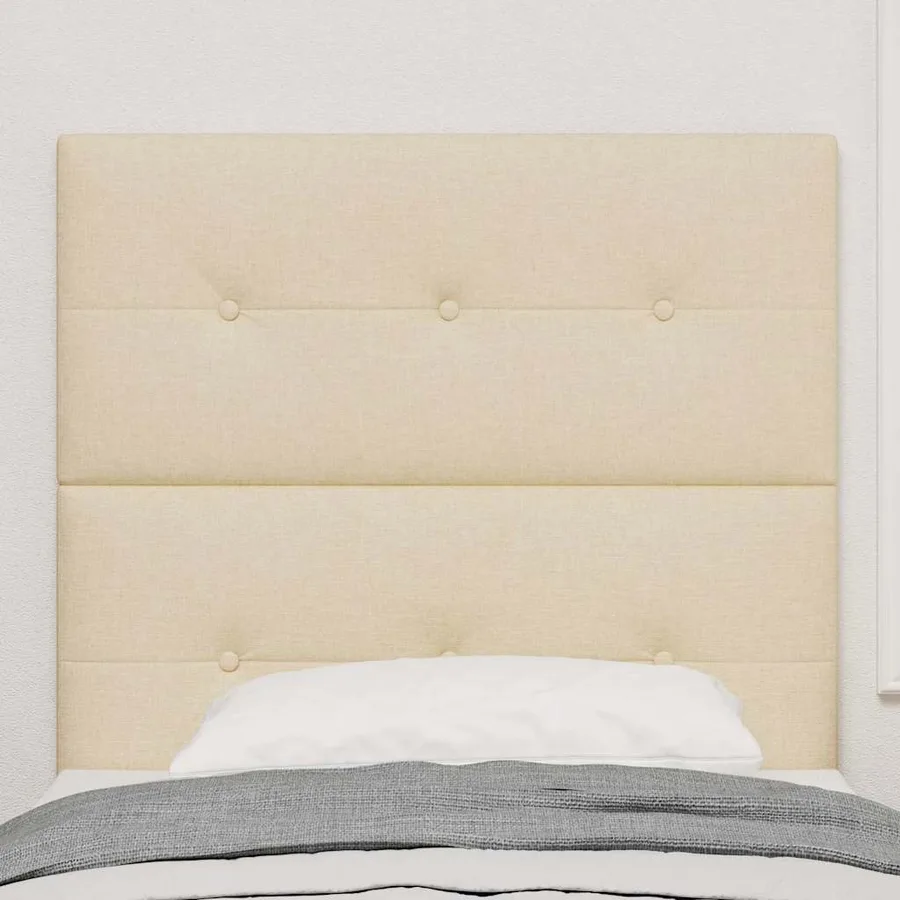 Tête de lit LED avec bandes LED Crème 90 cm tissu - 3