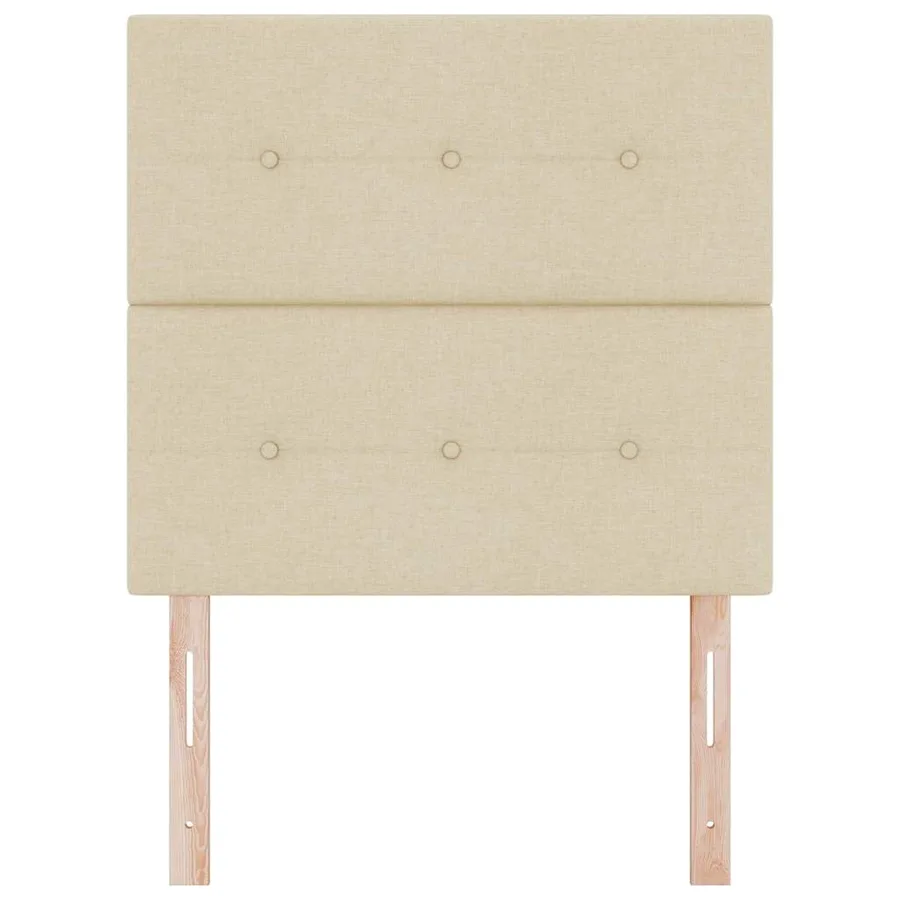 Tête de lit LED avec bandes LED Crème 90 cm tissu - 5