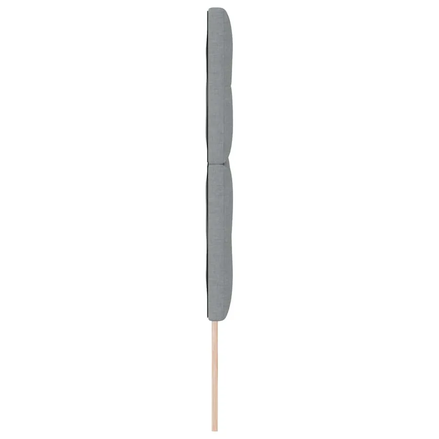 Tête de lit LED avec bandes LED Gris clair 144 cm tissu - 6