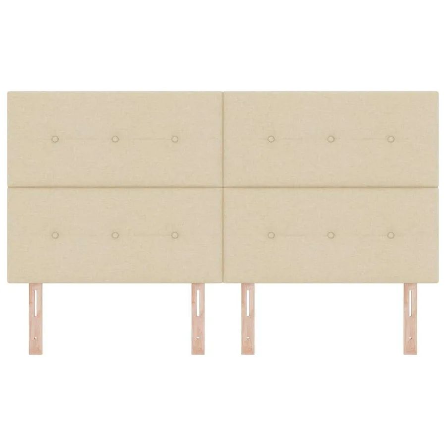 Tête de lit LED avec bandes LED Crème 180 cm tissu - 5
