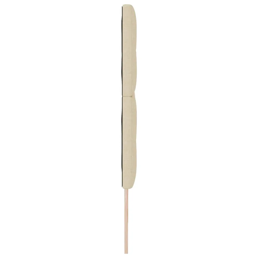 Tête de lit LED avec bandes LED Crème 180 cm tissu - 6