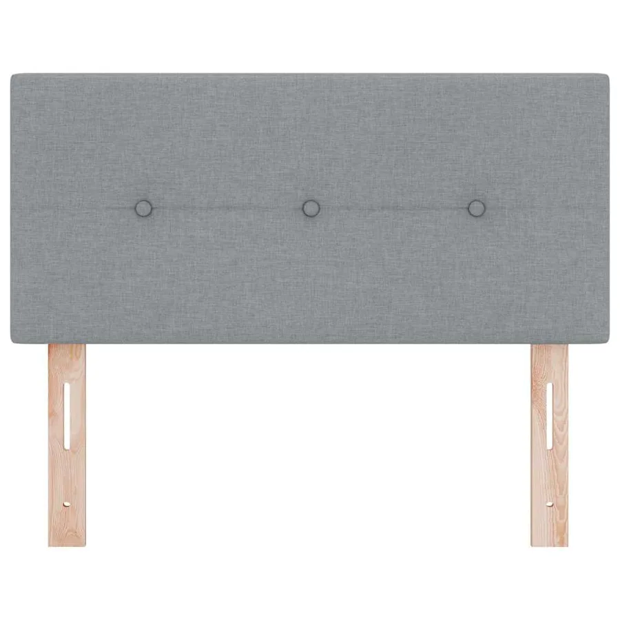 Tête de lit réglable en hauteur Gris clair 90 cm tissu - 4