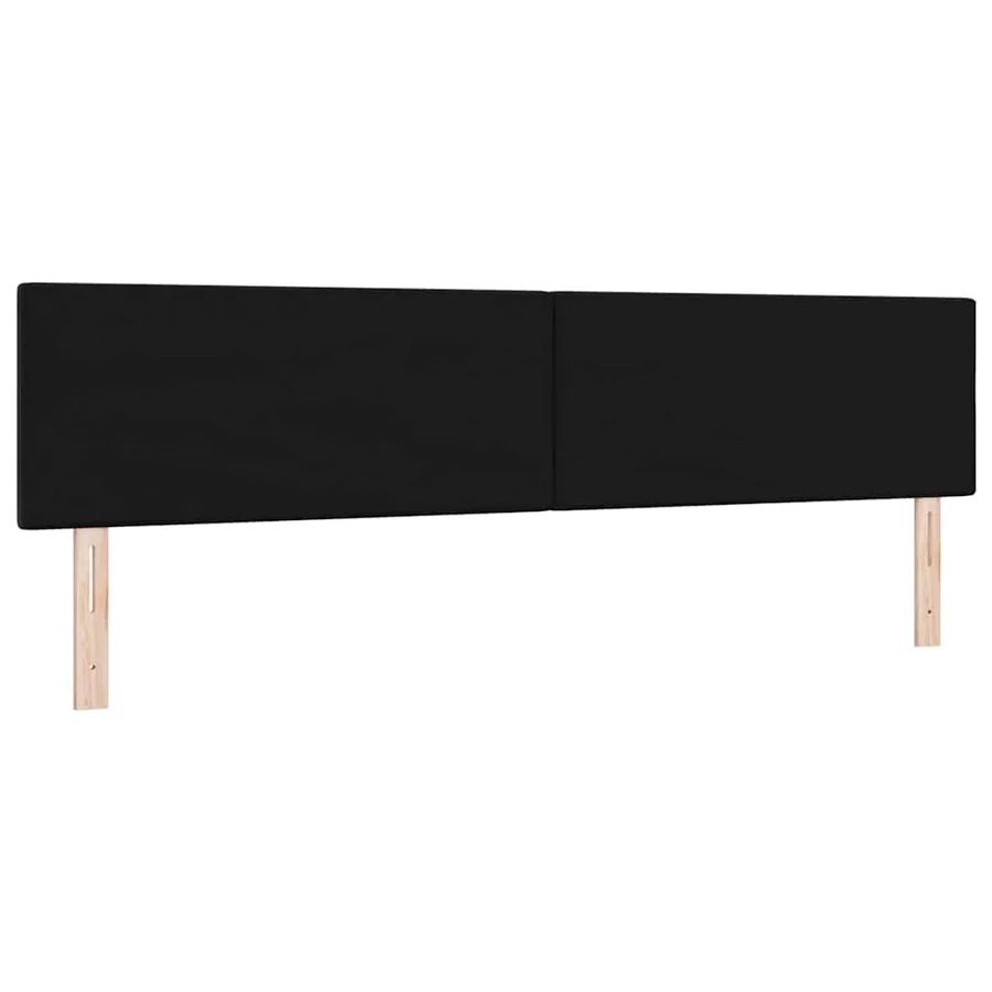 Tête de lit Noir 200 cm Velours - 5