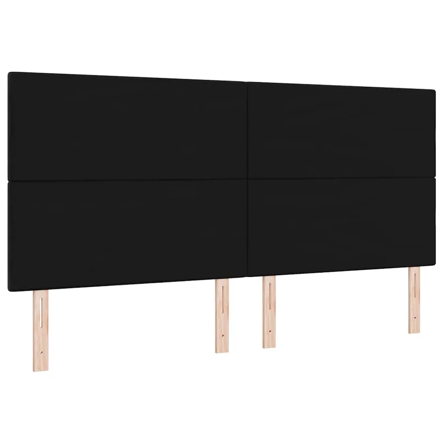 Tête de lit Noir 200 cm Velours - 6
