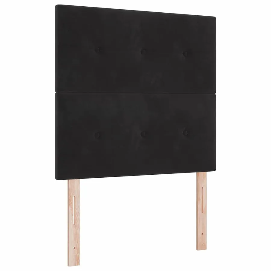 Tête de lit Noir 100 cm Velours - 2