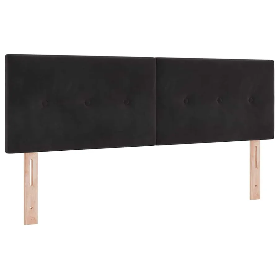 Tête de lit Noir 160 cm Velours - 2