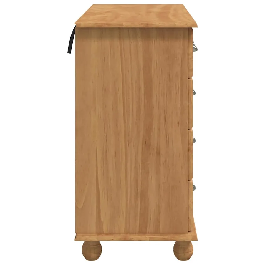 Commode ASKIM Marron 91 x 40 x 79 cm Bois de pin massif - 7