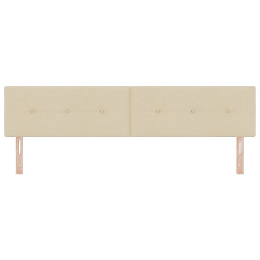 Tête de lit LED avec bandes LED Crème 200 cm tissu - 5