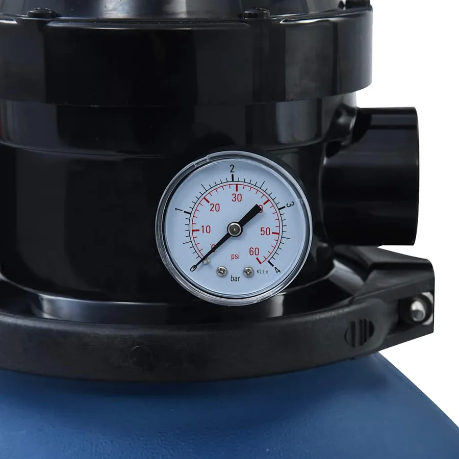 Swimming pool sand filter with 4-position valve Blue 300 mm - 6