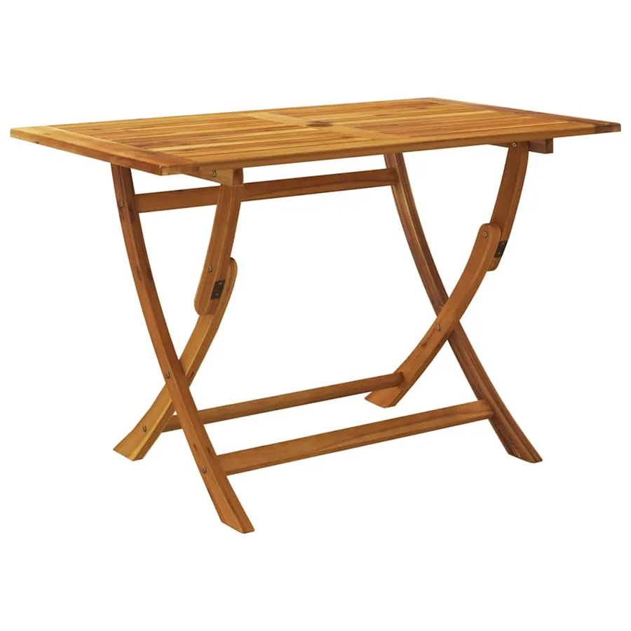 Ensemble à manger de jardin pliable 5 pcs Bois d'acacia solide - 5