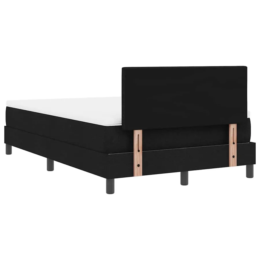 Lit à ressorts avec bandes LED Noir 120 x 190 cm tissu - 8