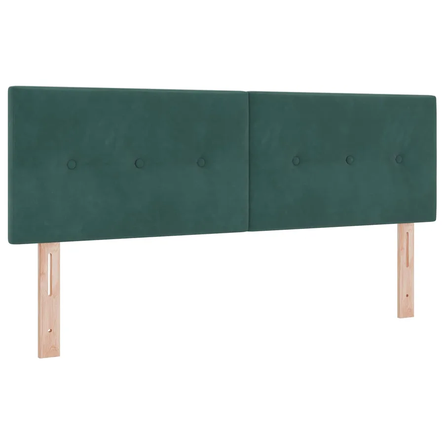 Tête de lit LED avec bandes LED Vert 144 cm Velours - 2