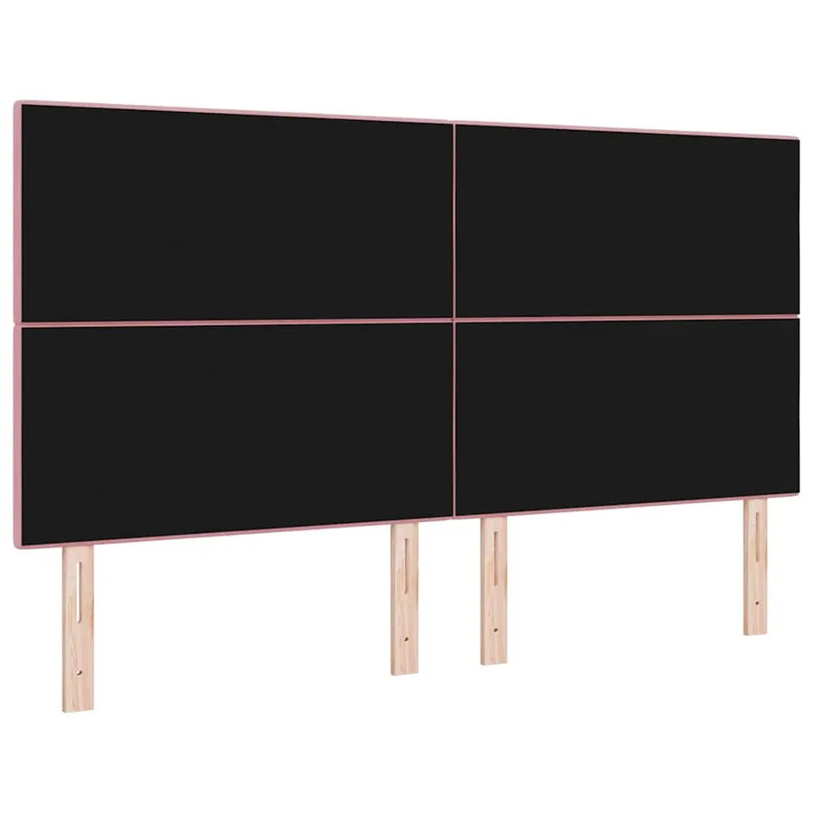 Tête de lit LED avec bandes LED Rose 180 cm Velours - 7