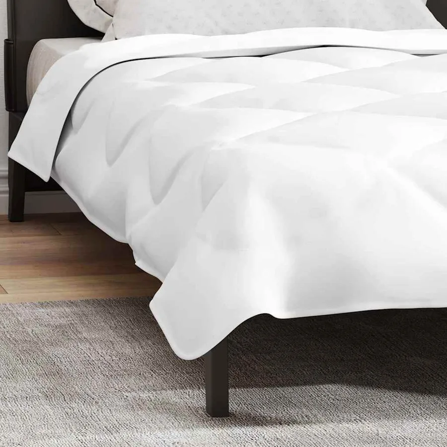 Couette Blanc 200 x 155 x 4 cm Polyester - 5