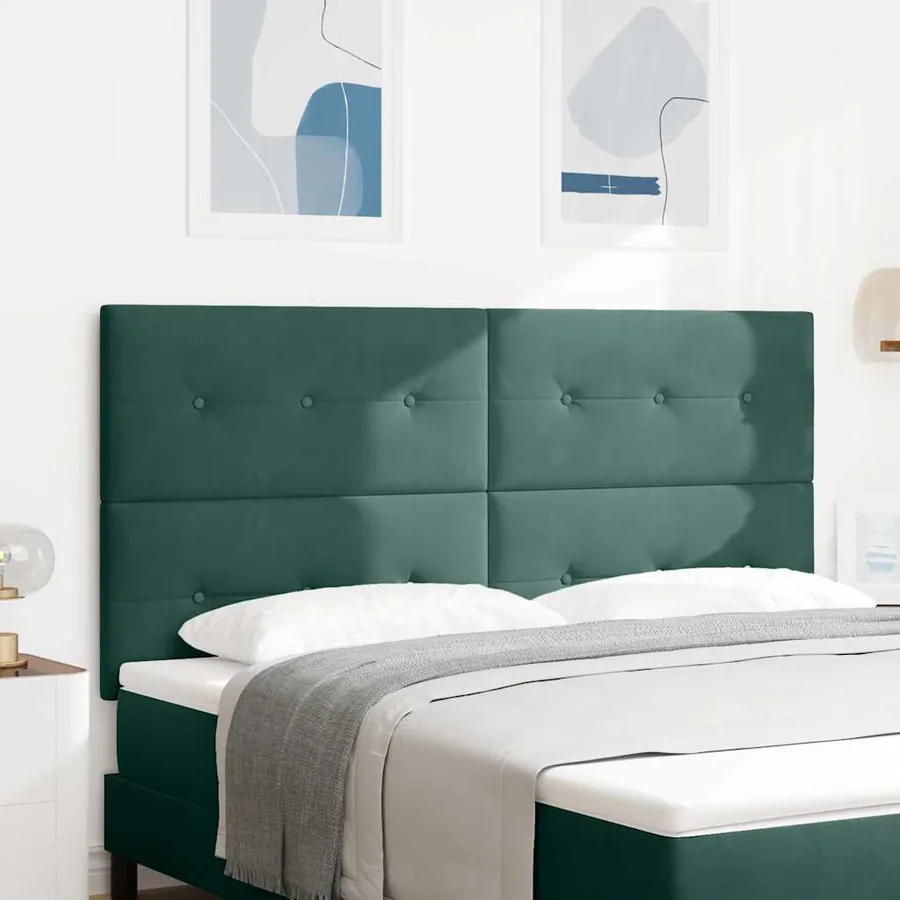 Tête de lit Vert foncé 180 cm Velours