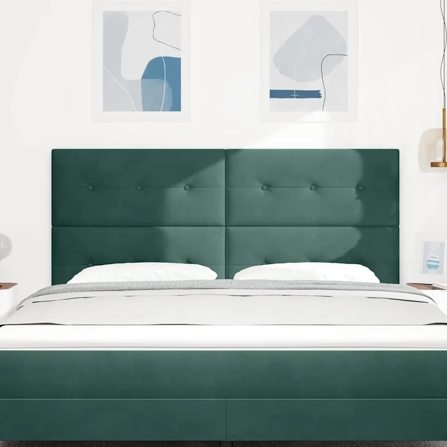 Tête de lit Vert foncé 180 cm Velours - 3
